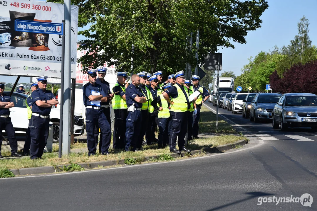 34. Konkurs "Policjant ruchu drogowego 2024” w Gostyniu. Dzień drugi - ręczna regulacja ruchem