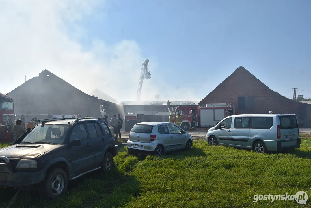 Pożar hali zakładu ślusarskiego w Czeluścinie