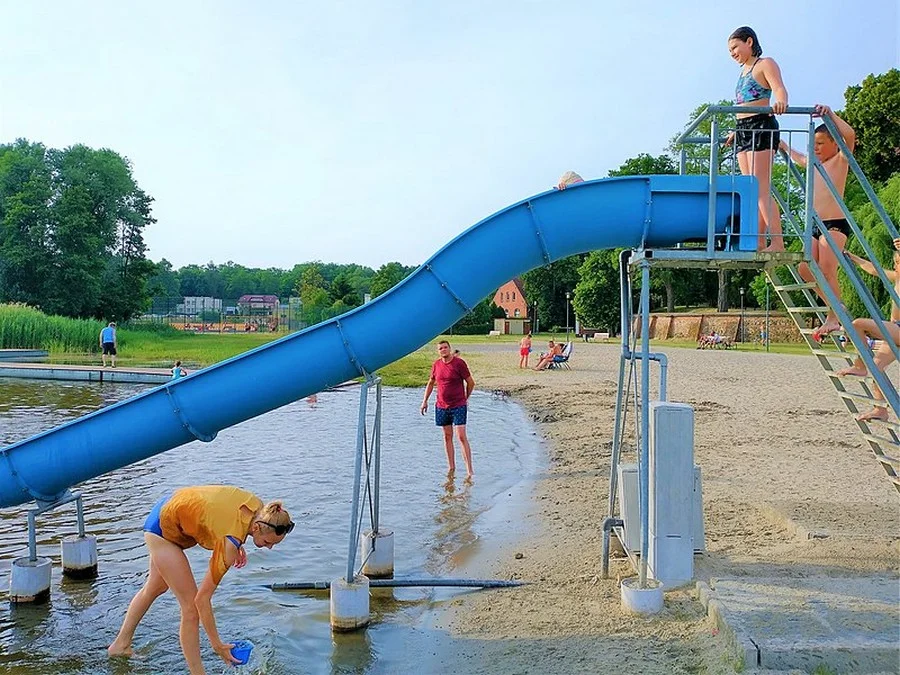 Jezioro Dolskie Wielkie - plaża miejska