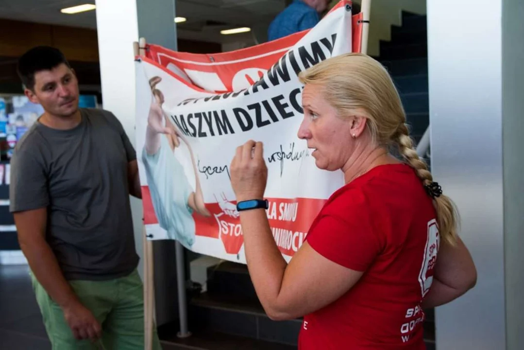 Mieszkańcy Goliny protestują