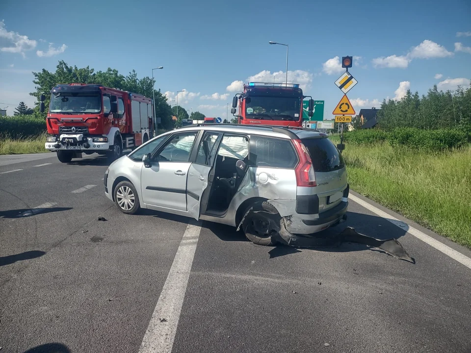 Kolizja na Koźmińskiej w Pleszewie