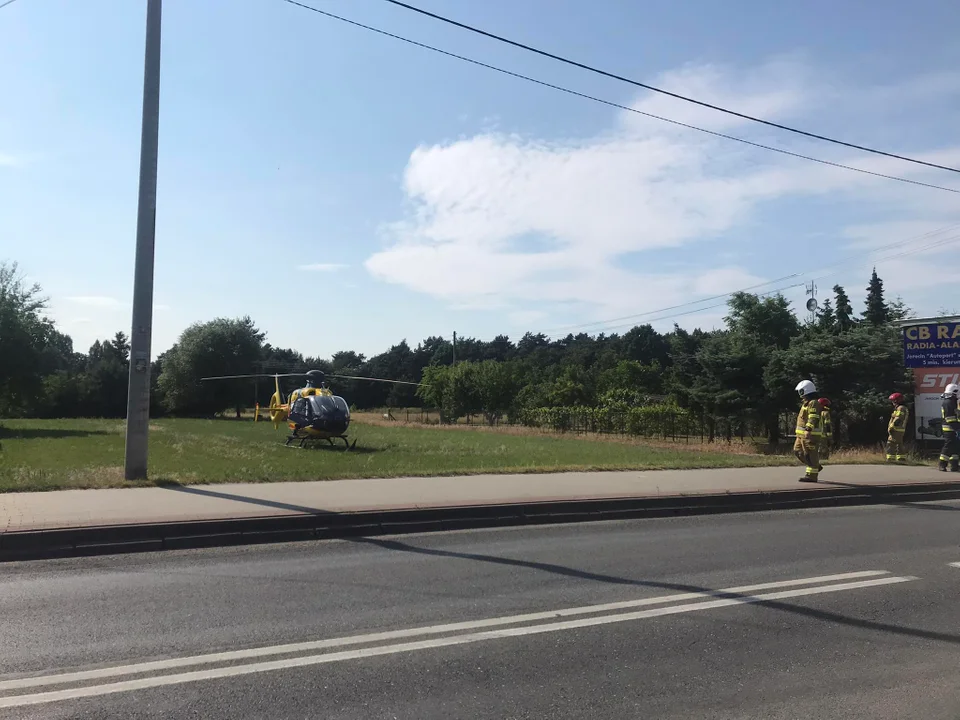 Wypadek hulajnogi na ul. Wrocławskiej w Jarocinie