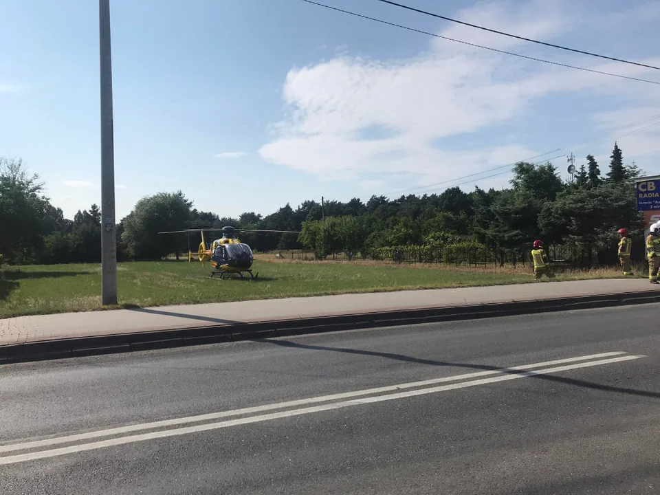 Wypadek hulajnogi na ul. Wrocławskiej w Jarocinie