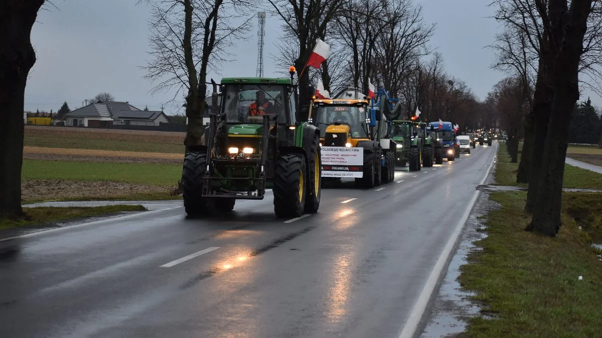 Protesty rolnicze w powiecie gostyńskim 2023. Do strajku rolników dołączyli przewoźnicy, producenci i sprzedawcy pasz oraz myśliwi - Zdjęcie główne