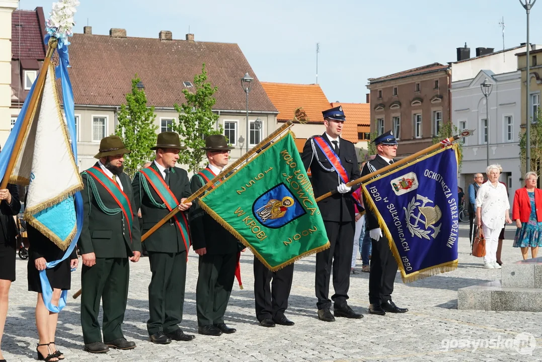 Poświęcenie figury Św. Jana Nepomucena w Krobi