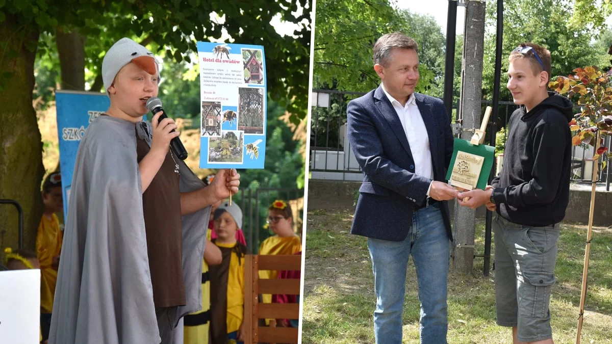 Ogród przy ZSS w Brzeziu to ,,Zakątek zielonej energii"