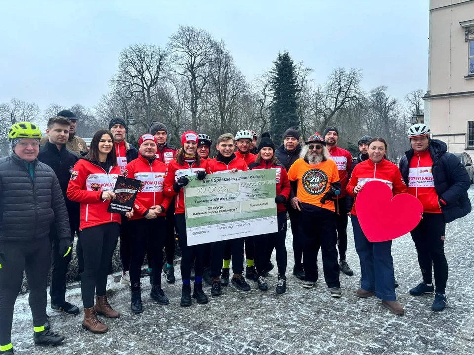 Wielkoorkiestrowa Sztafeta Cyklistów z Kalisza do Warszawy