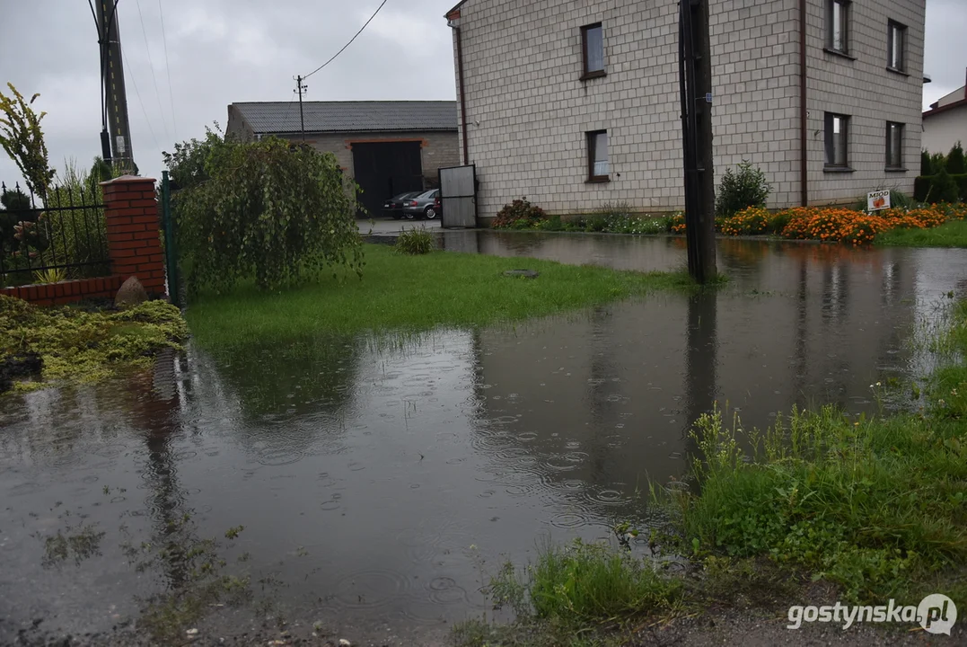 Podtopienia przy ul. Miejsko-Góreckiej w Krobi