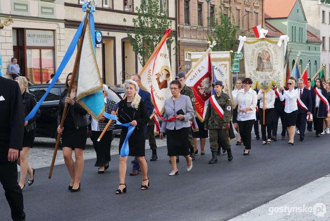 Poświęcenie figury Św. Jana Nepomucena w Krobi