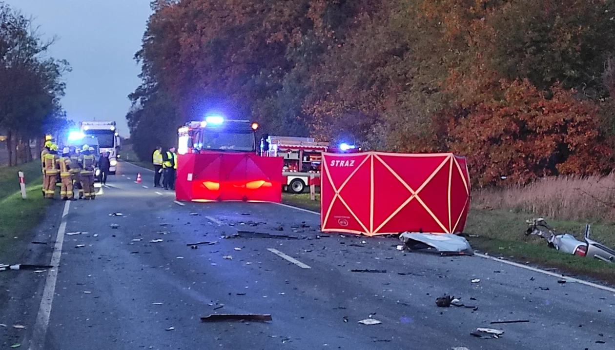 Śmiertelny wypadek w miejscowości Florentyna [ZDJĘCIA] - Zdjęcie główne