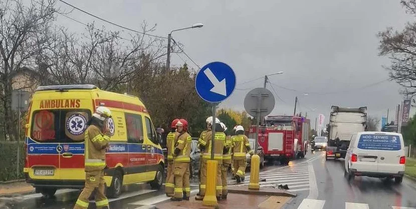 Zderzenie aut w Kościelnej Wsi