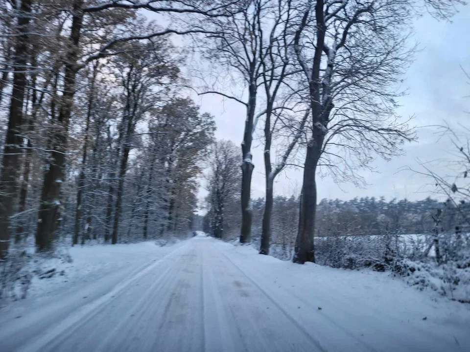 Zima w Gostyniu - zasypane śniegiem miasto