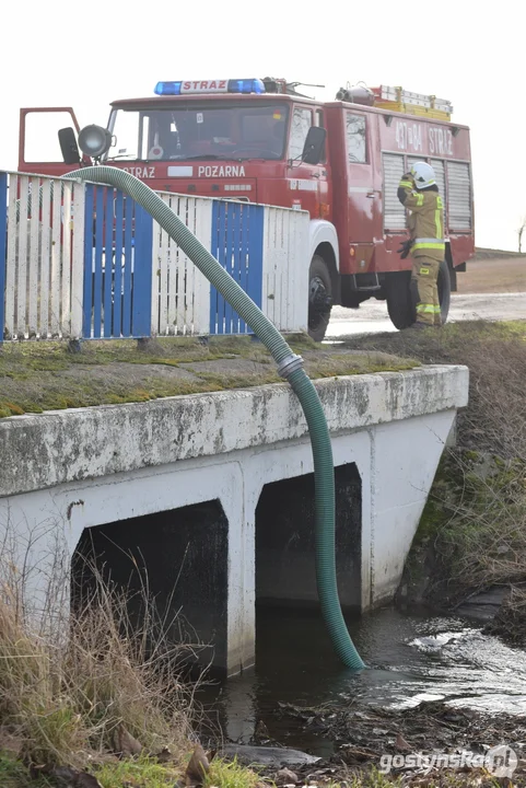 Pożar stodoły w Drogoszewie