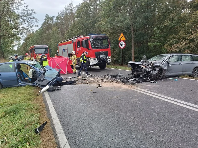 Wypadek śmiertelny za Cieszkowem