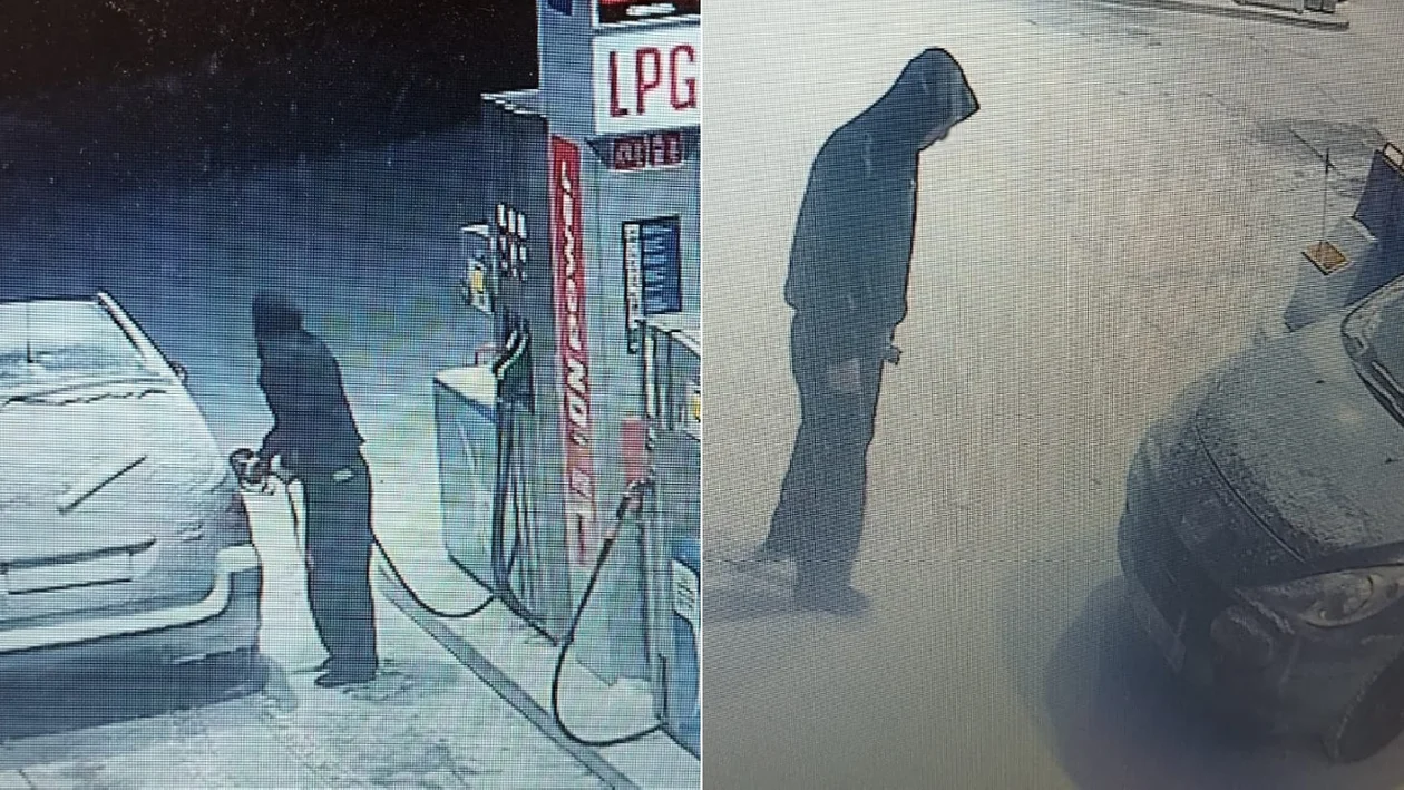 Zasypał tablice śniegiem i uciekł bez płacenia. Kradzież paliwa w Koźminie Wielkopolskim [ZDJĘCIA] - Zdjęcie główne