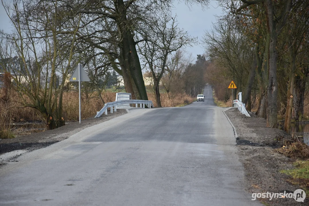 Przebudowany most na drodze Pudliszki - Rokosowo