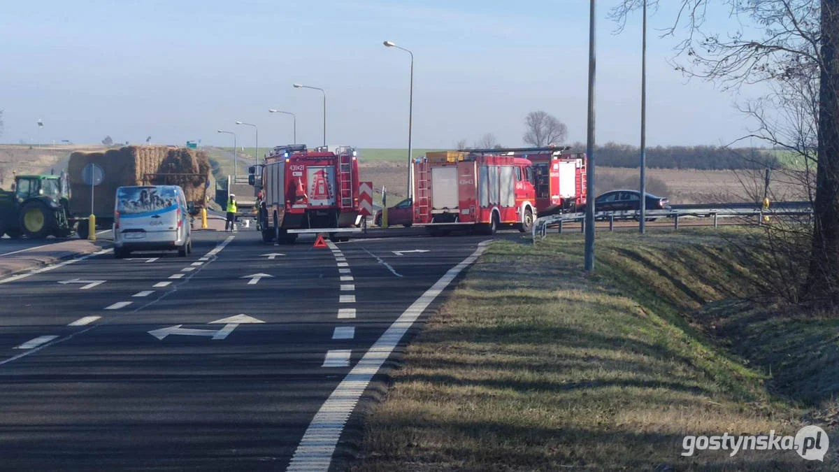 Wypadek na DK 12 Gostyń - Jarocin