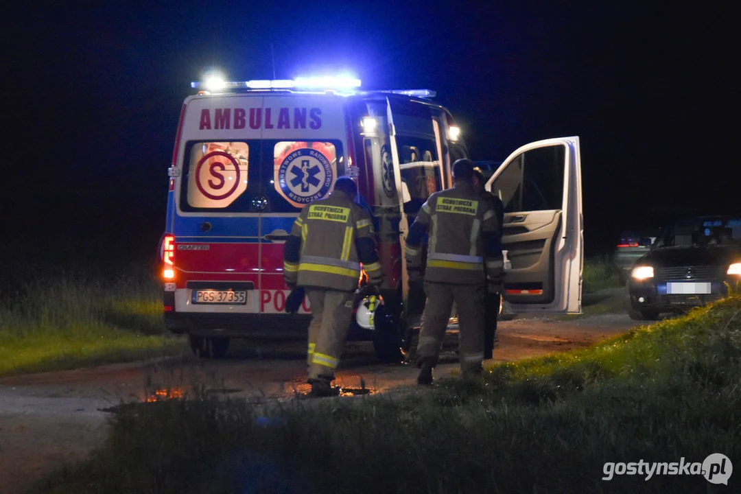 Wypadek śmiertelny na drodze Pogorzela - Gumienice