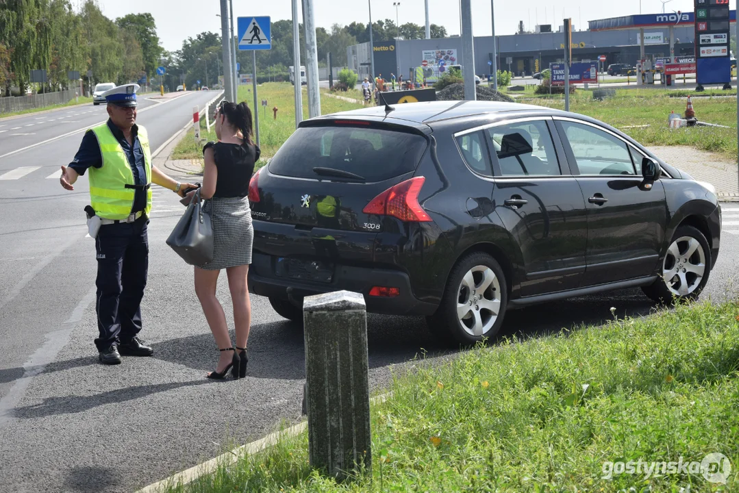 Karambol czterech aut na ulicy Leszczyńskiej w Gostyniu