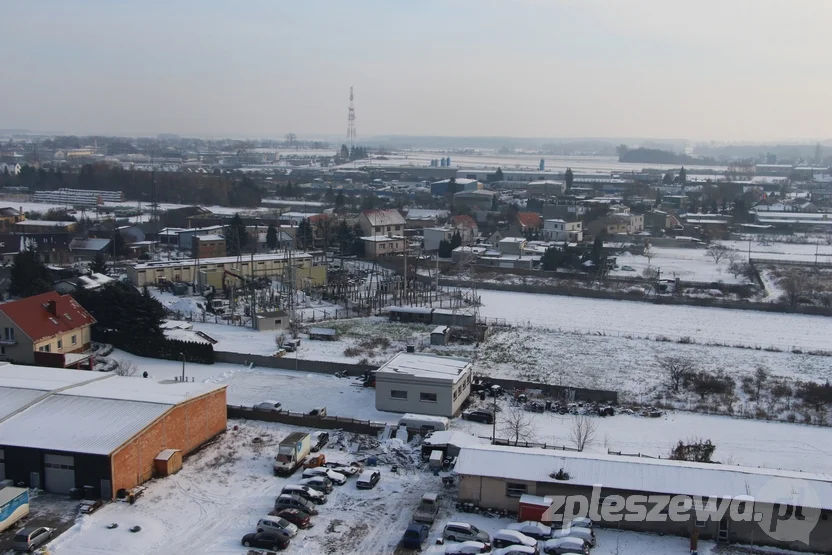 Panorama Pleszewa - widok z elewatora zbożowego