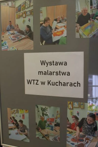 Wystawa uczestników WTZ w Kucharach w gołuchowskim urzędzie