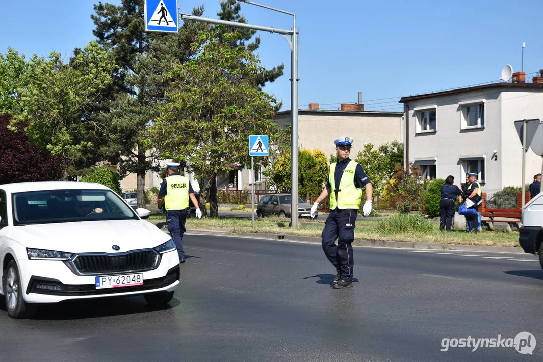 34. Konkurs "Policjant ruchu drogowego 2024” w Gostyniu. Dzień drugi - ręczna regulacja ruchem