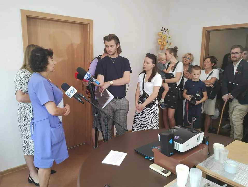 Protest przed Szpitalem Powiatowym w Jarocinie