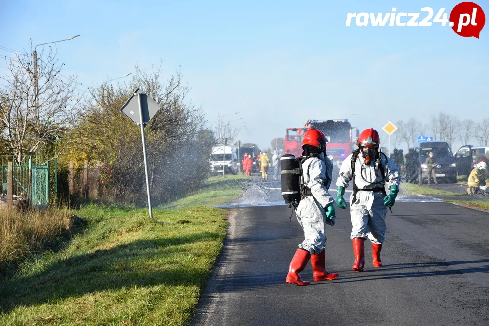 Ćwiczenia służb w Sarnowie i Rawiczu