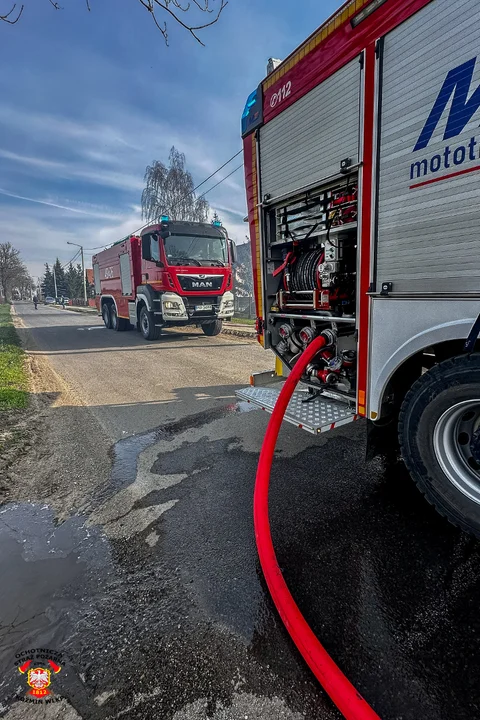 Staniew. Pożar budynku gospodarczego