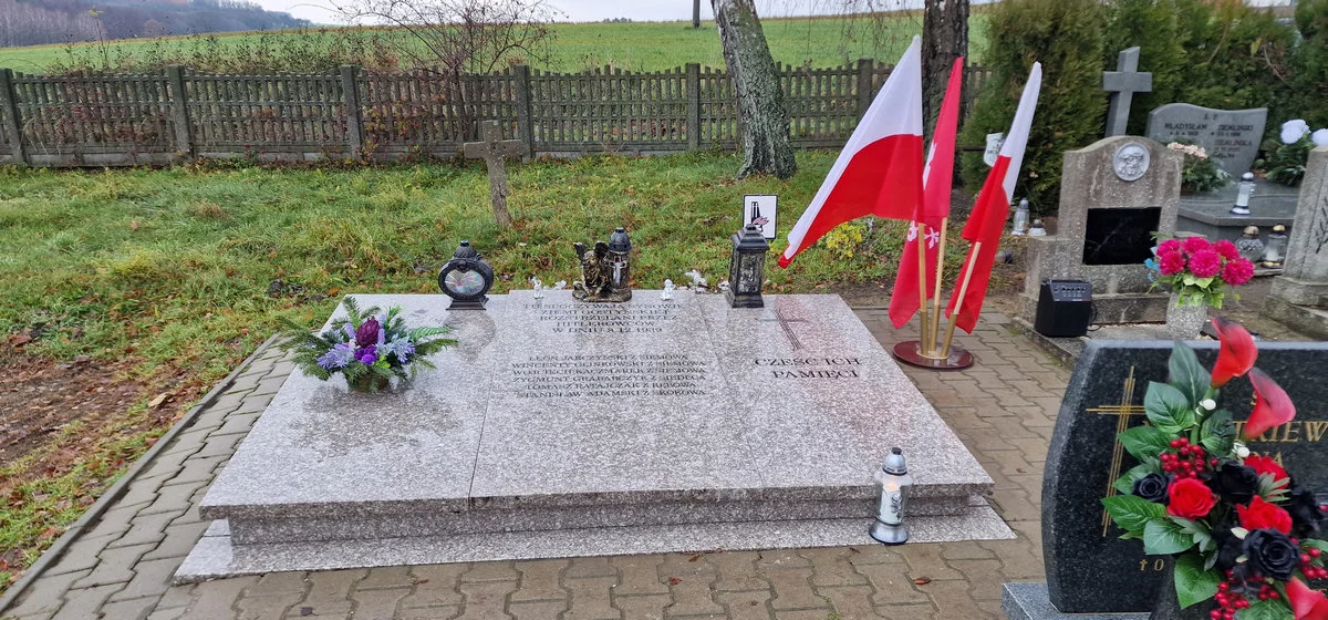 83. rocznica rozstrzelania 6 Polaków w Klonach, koło Gostynia