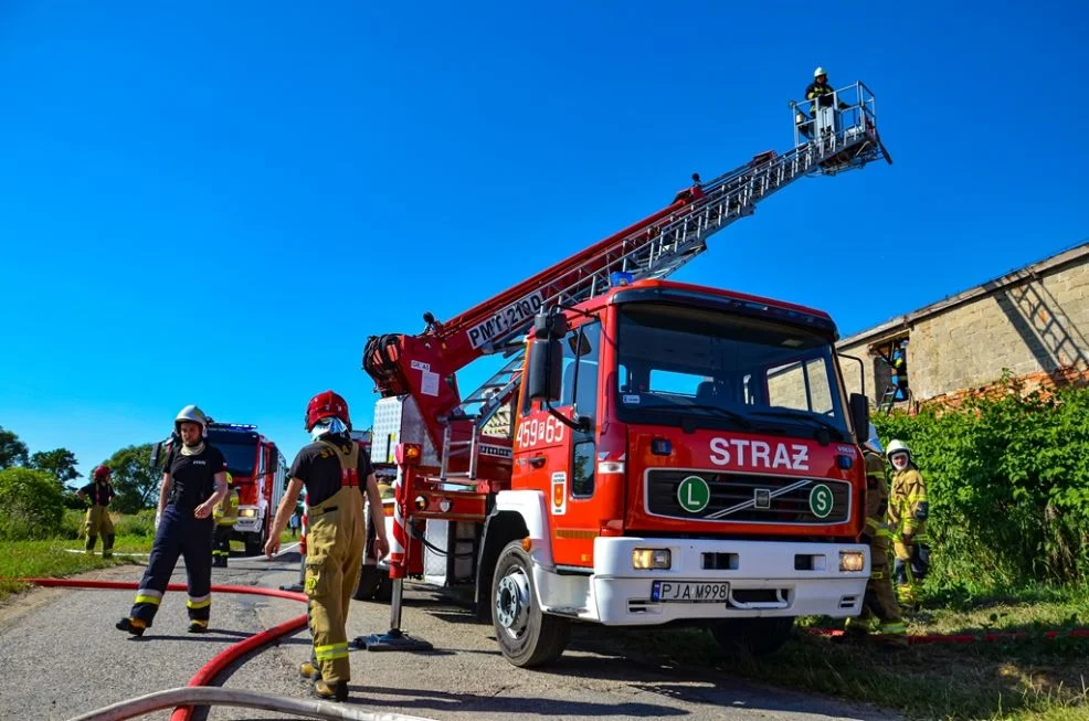 Pożar w Siekierzynie w gminie Żerków