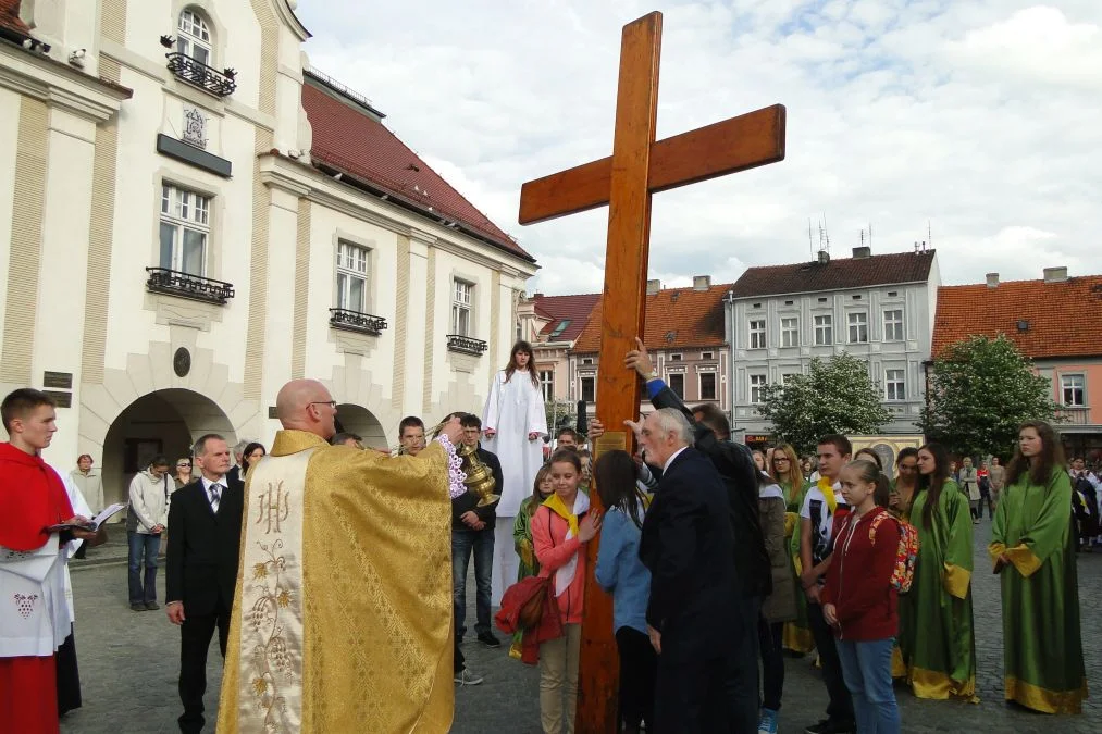 Symbole Światowych Dni Młodzieży w Jarocinie (2014)