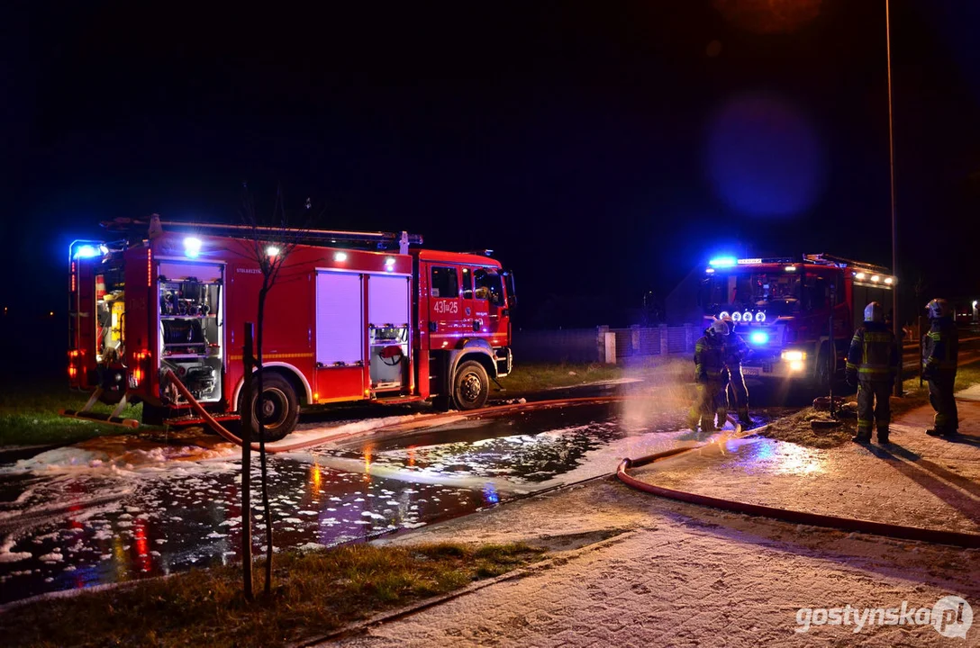 Pożar kotłowni w Borku Wlkp.