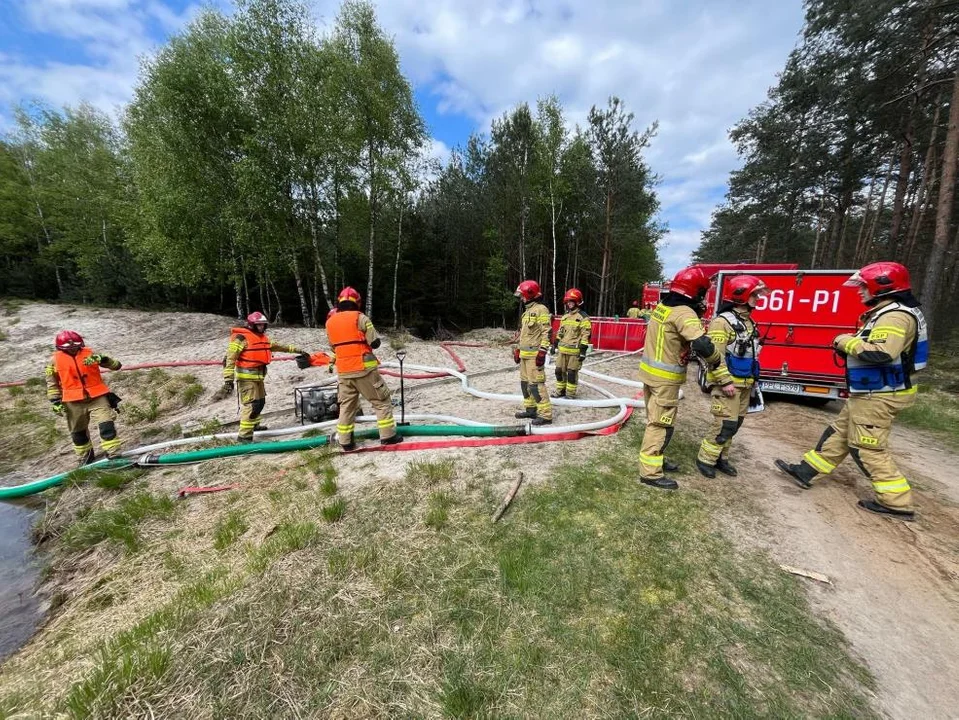 Duże ćwiczenia strażaków z powiatu pleszewskiego - Zdjęcie główne