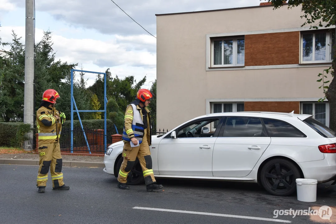 Niedzielny wypadek na ul. Wrocławskiej (DW434) w Gostyniu