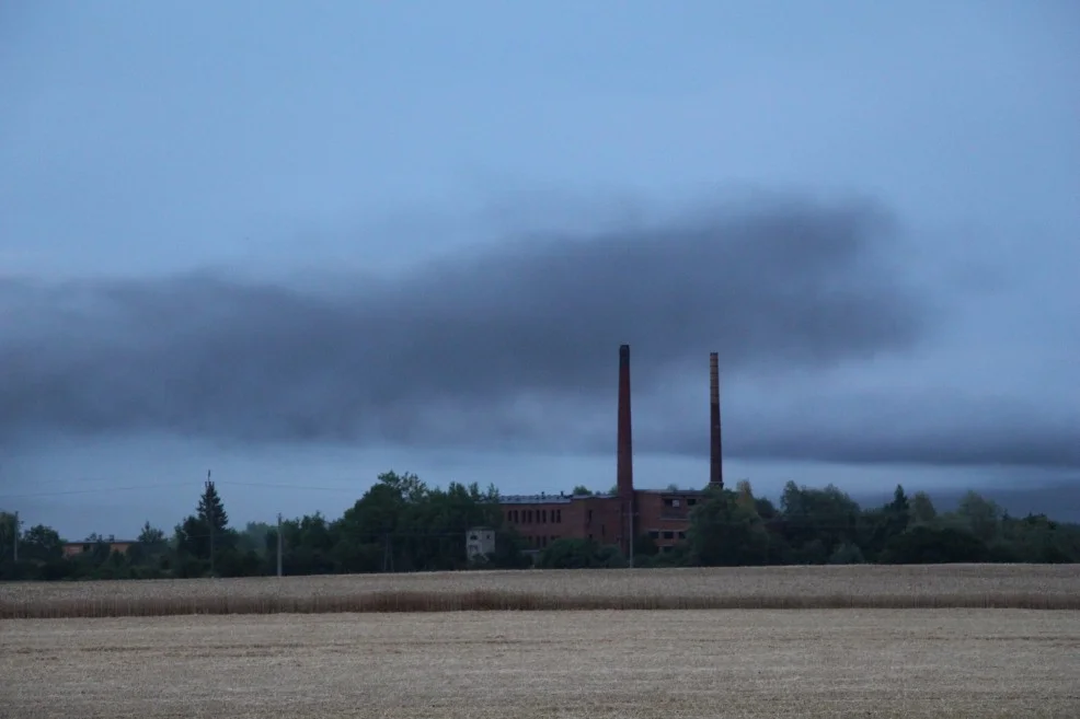 Pożar cegielni w Lenartowicach