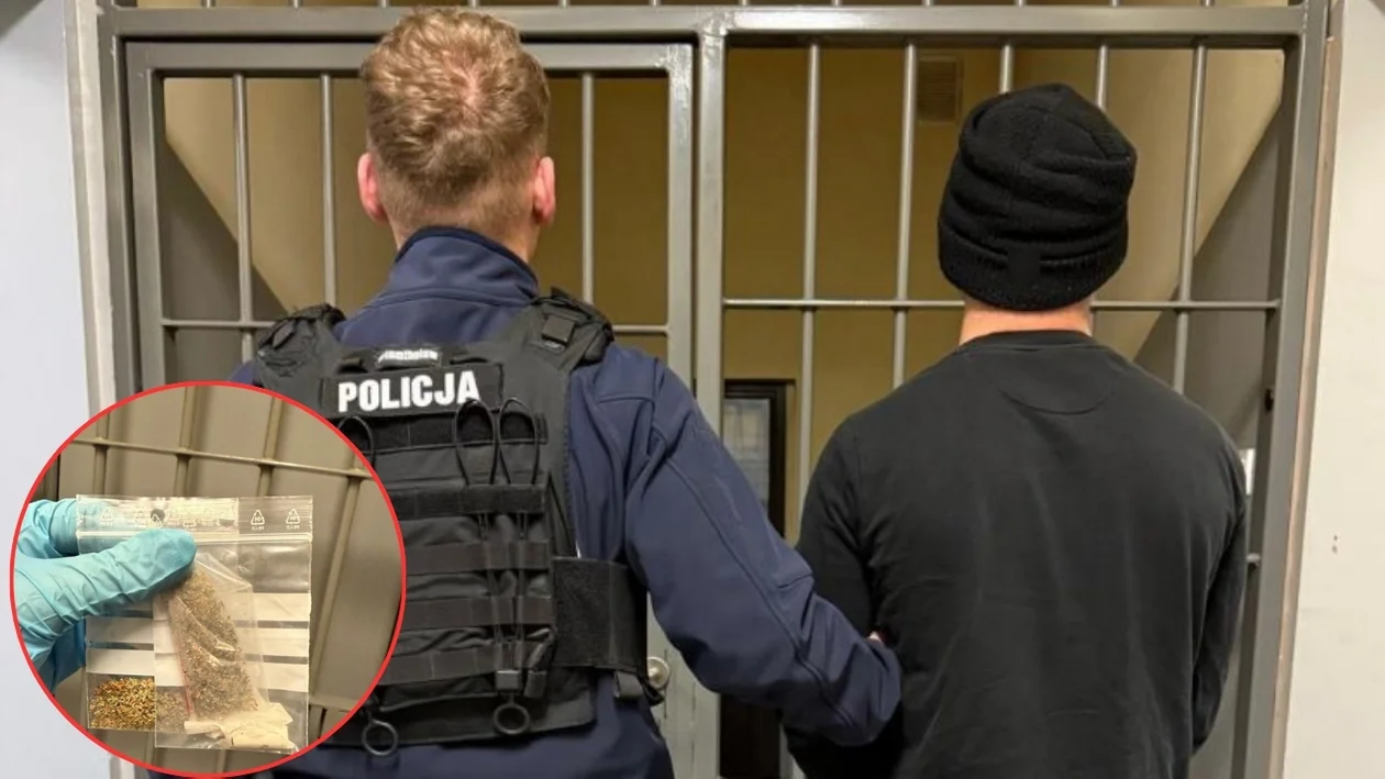 Mieszkaniec Sulmierzyc zatrzymany w lesie w Cieszkowie. Zdradziło go nerwowe zachowanie - Zdjęcie główne