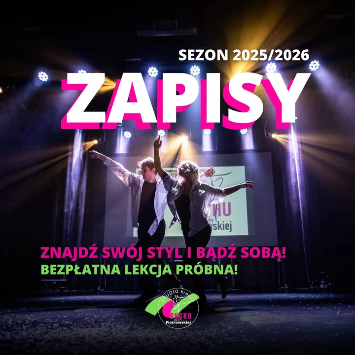 Rusza nowy sezon zajęć tanecznych w szkole tańca Studio Kreacji Ruchu Arlety Piotrowskiej