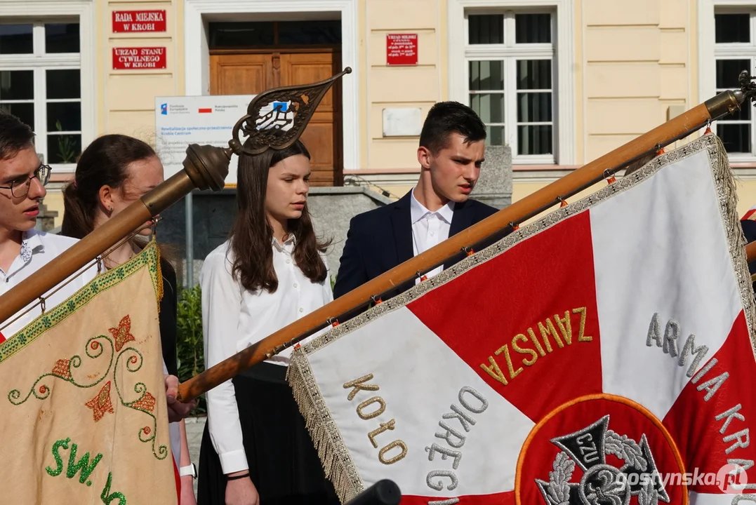 Poświęcenie figury Św. Jana Nepomucena w Krobi