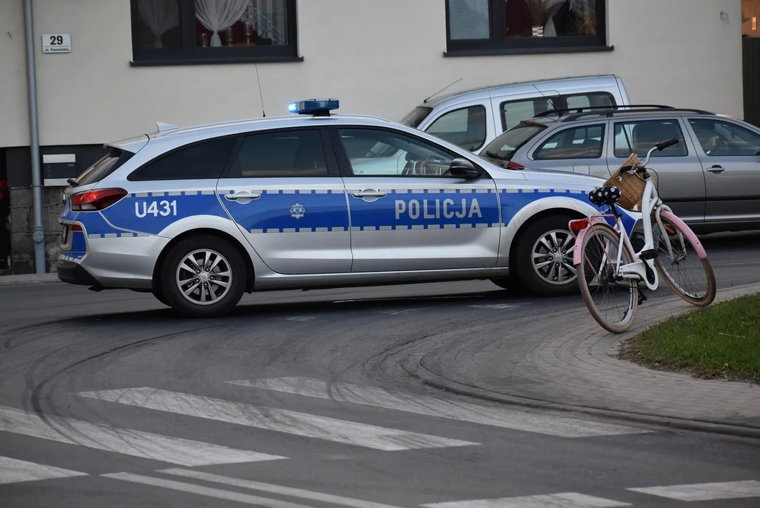 Potrącenie 15-letniej rowerzystki na ul. Poznańskiej w Krobi