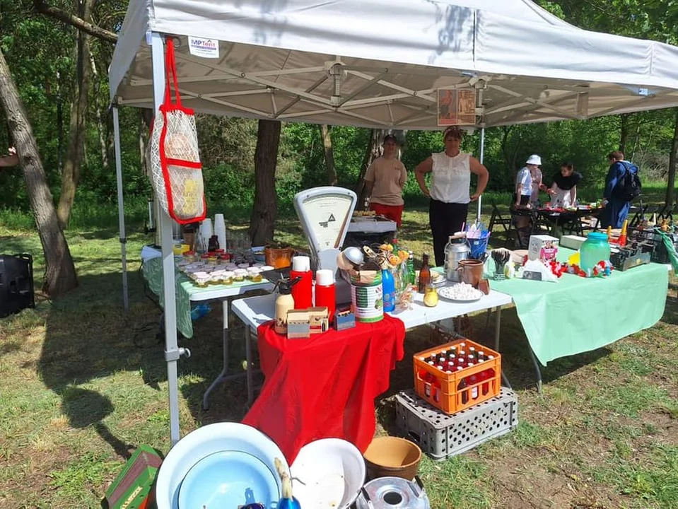 Weseli Ogrodnicy na drezynach. Piknik dla Fundacji Ogród Marzeń na stacji Brzostów Wlkp.