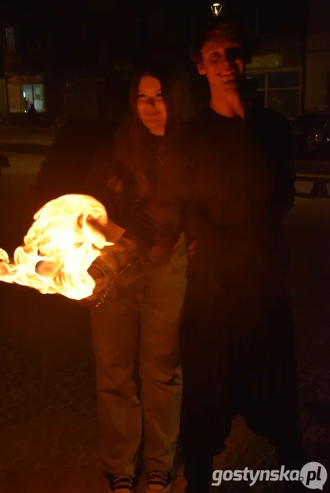 Fire Show na rynku w Krobi