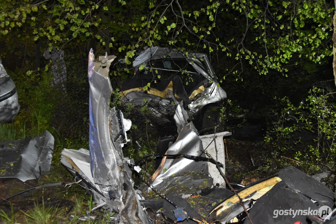Wypadek śmiertelny na drodze Pogorzela - Gumienice