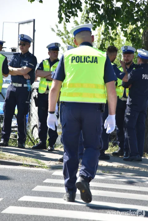 34. Konkurs "Policjant ruchu drogowego 2024” w Gostyniu. Dzień drugi - ręczna regulacja ruchem