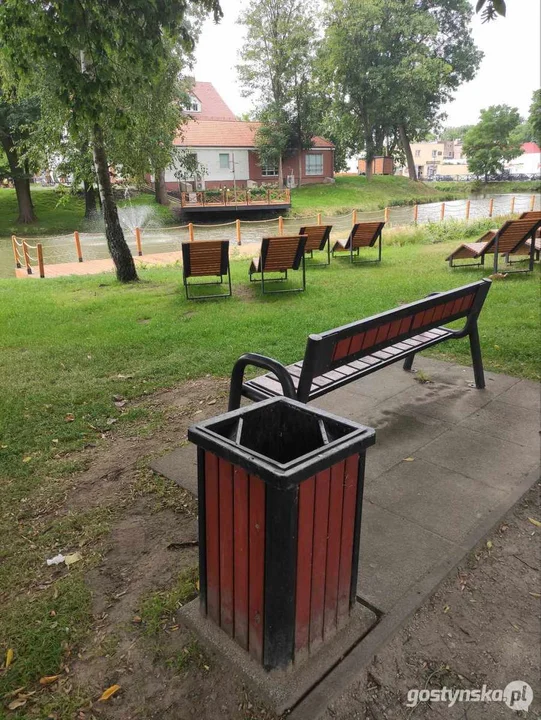 Zaśmiecana Wyspa Kasztelańska w Krobi