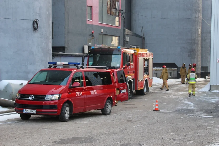 Ćwiczenia z ratownictwa wysokościowego na elewatorze zbożowym w Pleszewie