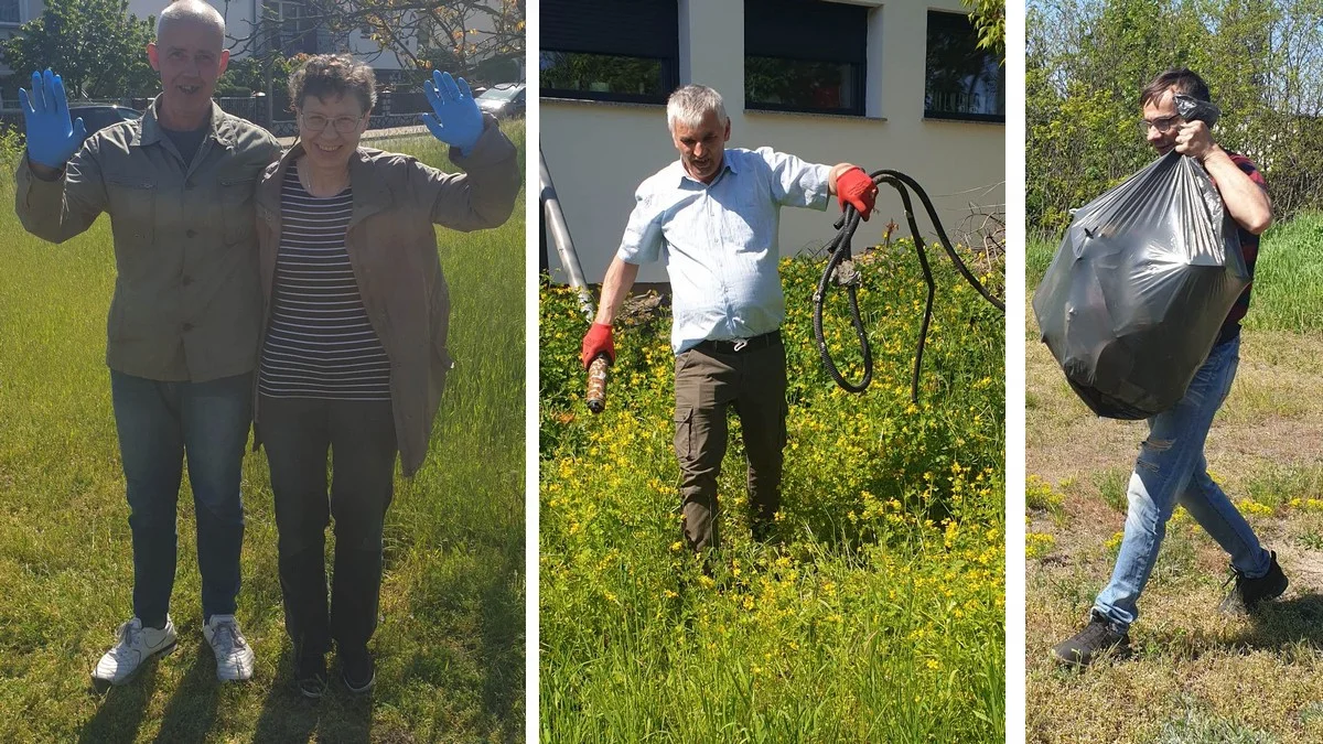 Dzięki nim zniknęły śmieci z okolicy ronda. Pozbierali je na pograniczu Rawicza i Sierakowa [ZDJĘCIA] - Zdjęcie główne