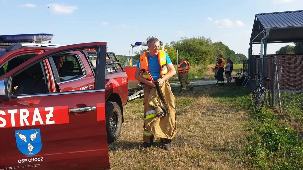 Ćwiczenia strażaków w Gołuchowie