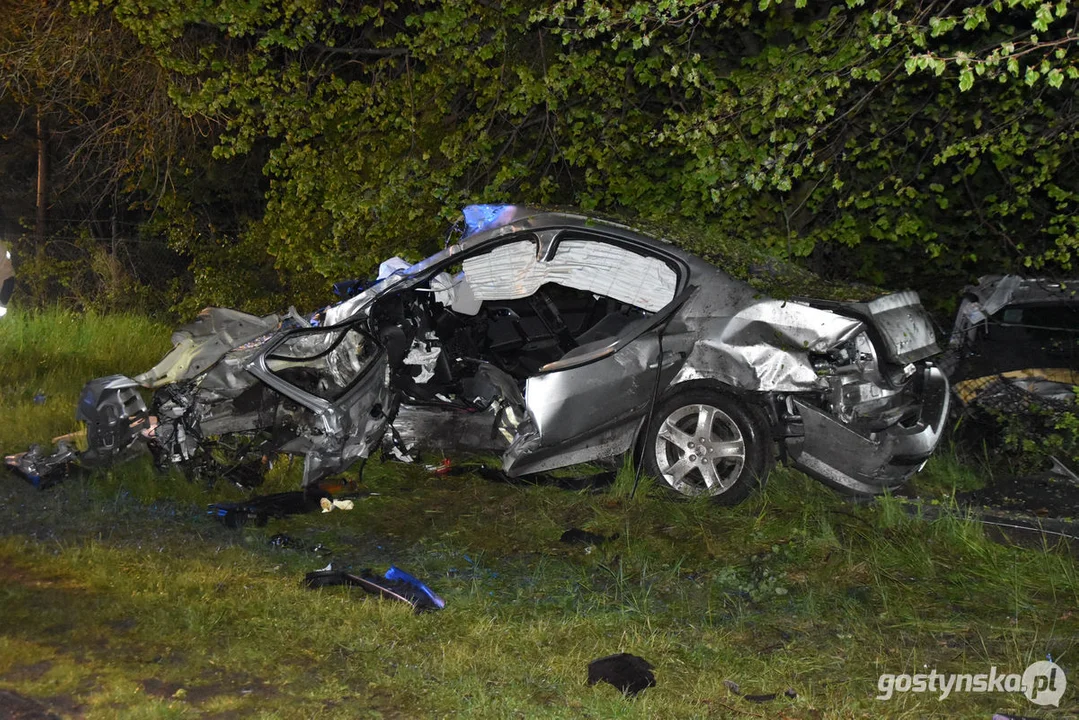 Wypadek śmiertelny na drodze Pogorzela - Gumienice