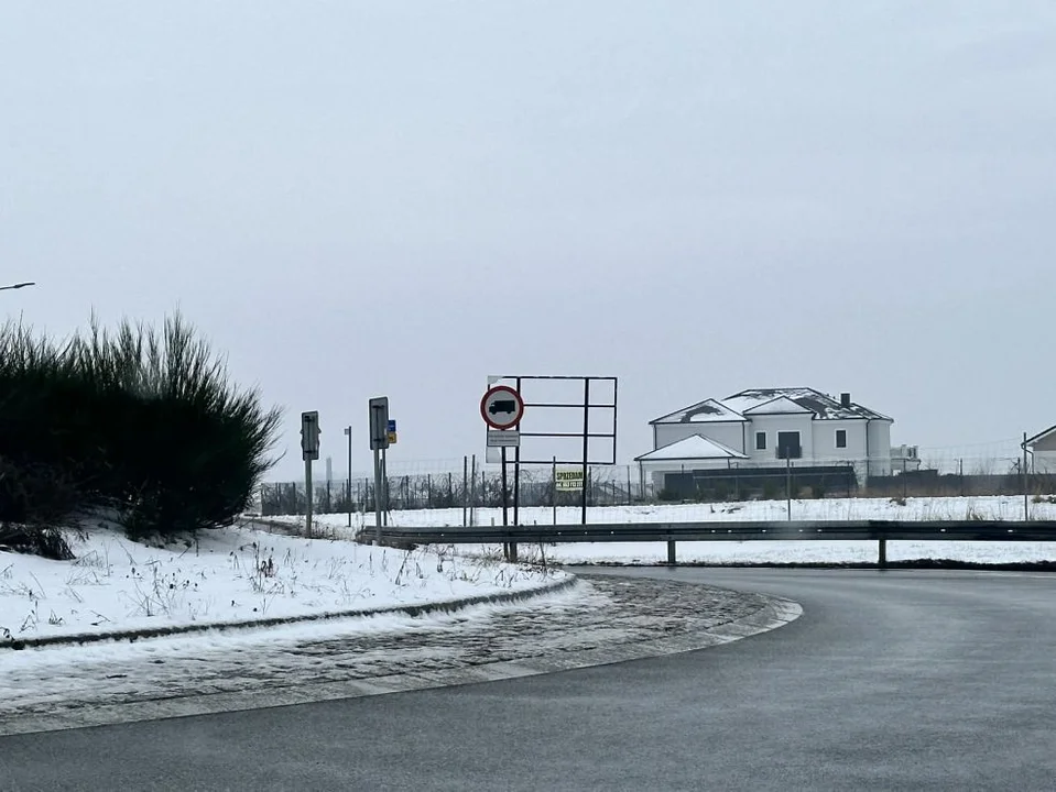 Zjazd na punkt ważenia pojazdów w Jarocinie